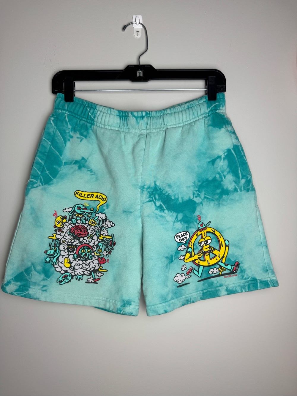 Killer Acid Tie-Dye Graphic Men’s Sweat Shorts